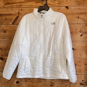 The North Face Women's White Quilted Ski Jacket